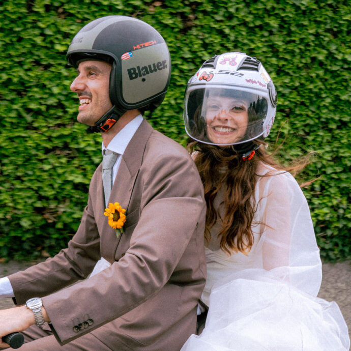 Francesca Michielin ha sposato Davide Spigarolo, cerimonia per pochi intimi e poi la fuga in vespa rossa