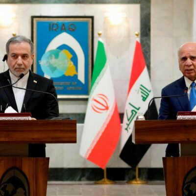 Copertina di Iran: raid incrociati  e alt ai colloqui elvetici.  Iraq: pronti a ospitarli Idf si vanta del Libano