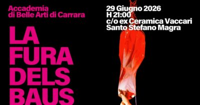 Copertina di La Fura dels Baus va in scena a La Spezia con “Codice Umano”. Lo spettacolo (già sold out) è promosso dall’Accademia di Belle Arti di Carrara