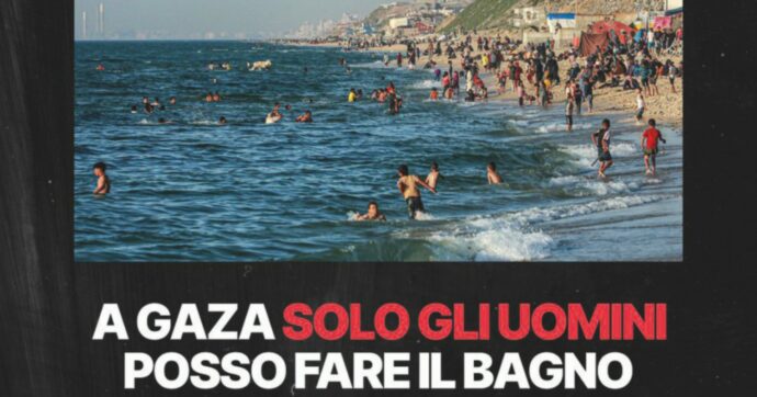 Monteleone e i gazawi tanto felici in spiaggia