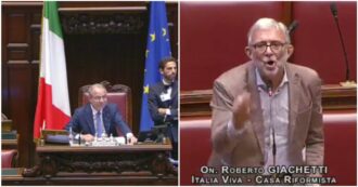 Copertina di Scontro frontale Giachetti-Mulè, il deputato di Italia Viva grida a microfono spento. Il presidente di turno: “Mi ha ricoperto di urla”