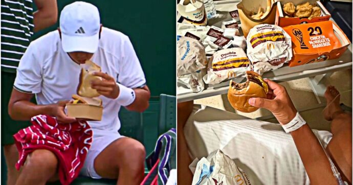 La storia più assurda di Wimbledon: Tien chiede del pane in campo, finisce in ospedale per un problema allo stomaco e ordina al McDonald’s