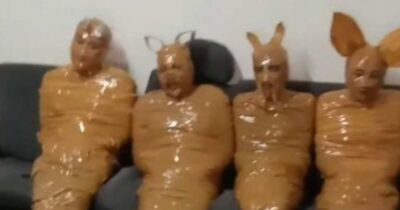 Copertina di “Vediamo se ora ridono”. Organizza una trappola ai ladri che continuano a svaligiargli casa: legati e vestiti da Teletubbies, il video della “vendetta” è virale