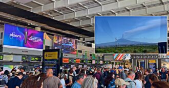 Copertina di L’eruzione dell’Etna blocca i voli all’aeroporto di Catania per tutta la giornata – Le immagini del vulcano