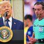 Copertina di Perché Trump ha definito ‘sospetto’ e ‘orribile’ Raphael Claus, l’arbitro che aveva espulso Balogun