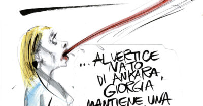Copertina di La vignetta di Beppe Mora