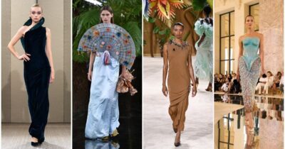 Copertina di Corsa all’abito da sogno che non conosce crisi: a Parigi la Haute Couture conquista i milionari con i finti Post-it di Chanel, il budoir di Armani e le giacche di silicone di Schiaparelli