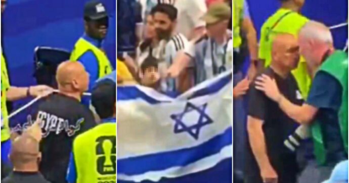 La rabbia di Hassan: il ct dell’Egitto vede una bandiera di Israele e gli sputa. Poi se la prende con un fotografo – Video
