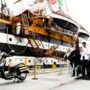 Copertina di Vespa incontra l’Amerigo Vespucci a New York. Nasce un esemplare unico