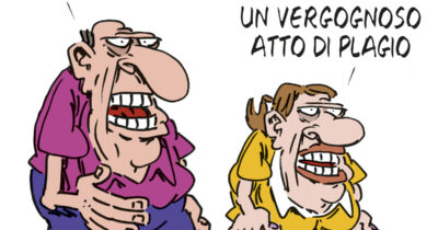 Copertina di La vignetta di Beppe Mora