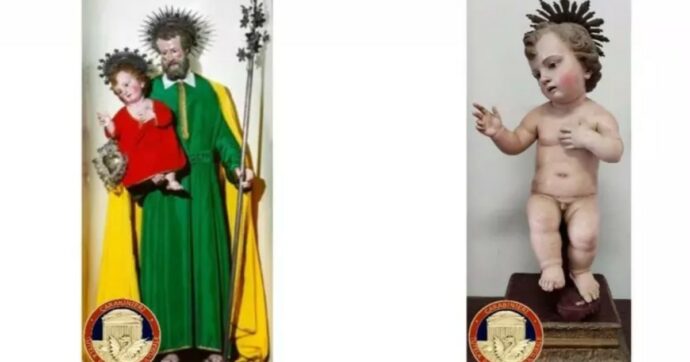 Ritrovato dopo 26 anni il Gesù Bambino rubato dalla chiesa di San Lorenzo: torna a Bisceglie