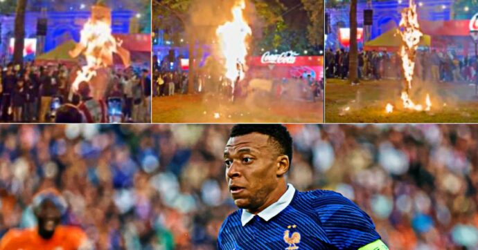 Assurdo in Paraguay: manichino di Mbappé impiccato e bruciato in piazza. La campagna razzista della senatrice Amarilla