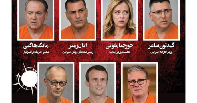 Copertina di Iran, Meloni con la tuta arancione da detenuta su un quotidiano di Teheran: “Tra i responsabili della morte di Khamenei con Trump e Netanyahu”. Il figlio Mojtaba: “Vendetta per l’uccisione di mio padre”