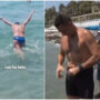 Copertina di Il tuffo in mare, la musica epica e la bici da corsa: l’epopea del generale a torso nudo per celebrare se stesso