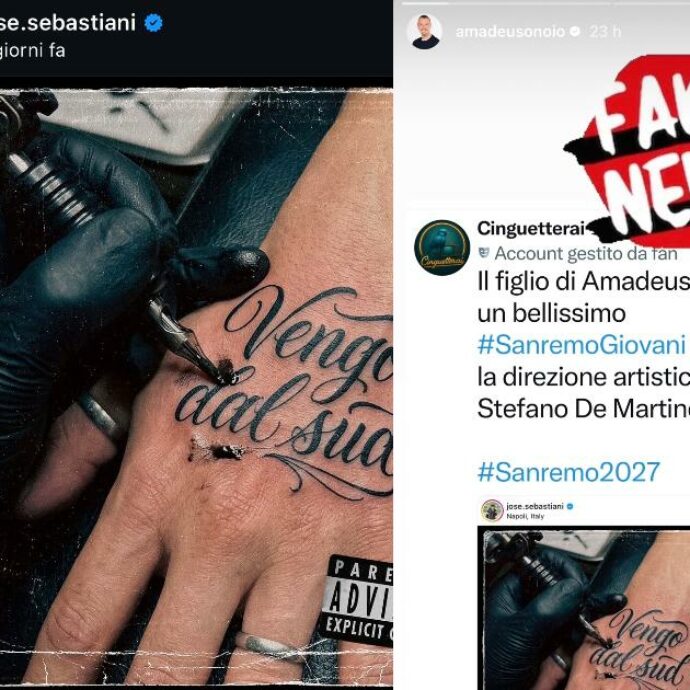 “Sanremo Giovani e De Martino ti aspettano”: il figlio di Amadeus José Sebastiani annuncia un singolo, il web si scatena ma lui smentisce. E interviene anche il conduttore