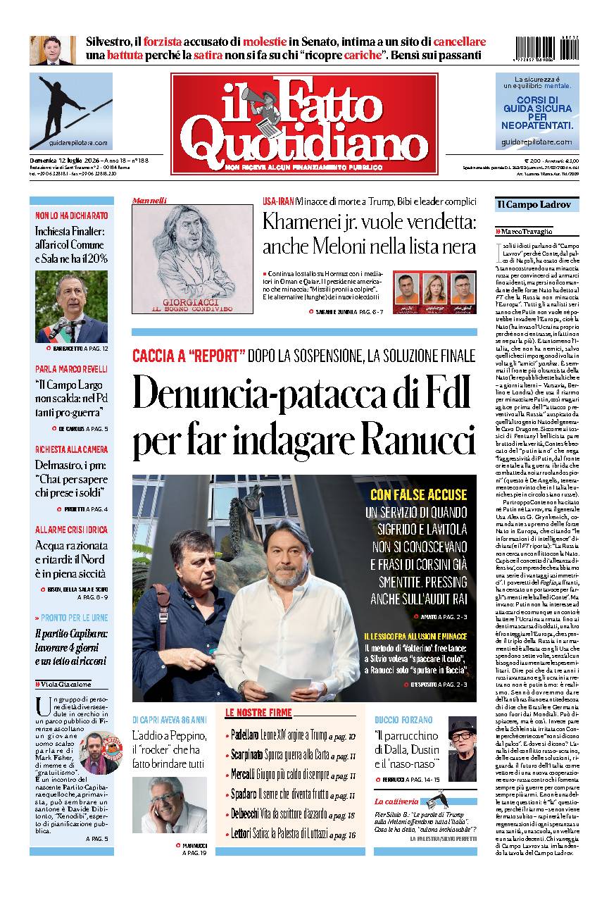 Copia del giorno de Il Fatto Quotidiano