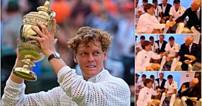Copertina di La gaffe di Buonfiglio a Wimbledon: Sinner lo allontana per rispettare il cerimoniale. Poi i complimenti del presidente del Coni