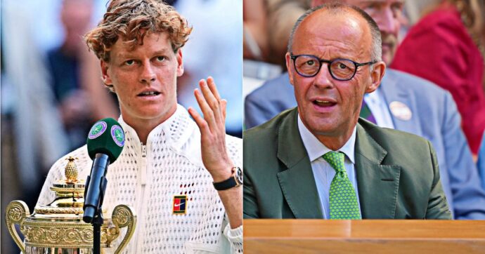 Wimbledon, il cancelliere tedesco Merz “si è congratulato con Sinner”. Per il governo italiano era presente Abodi