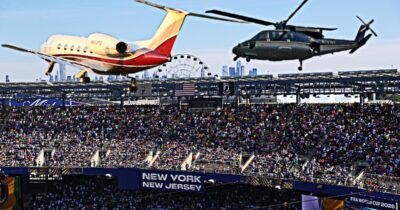 Copertina di Mondiali, la finale per Super Ricchi: tutti allo stadio in jet ed elicottero, l’aeroporto è sold out. I biglietti da 2 milioni e i Van per vip di Infantino