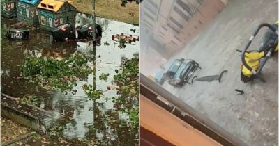 Copertina di Nubifragi e raffiche di vento al Nord, un morto nel Modenese. Allerta arancione a Milano: “Lontani da parchi e alberi”