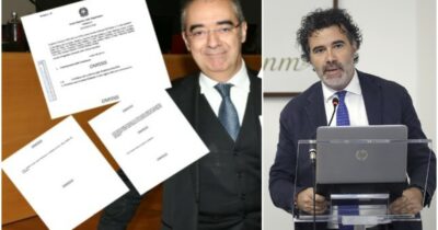 Copertina di Scontro frontale tra Csm e Anm: il duo meloniano Bertolini-Eccher contro il segretario Maruotti. Al centro il caso della Scuola della magistratura