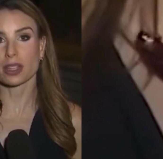Un enorme scarafaggio le cammina sul collo mentre è in diretta: la giornalista resta impassibile davanti alle telecamere, poi la reazione sorprende tutti