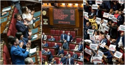 Copertina di La Camera approva la legge elettorale, ora passa al Senato. Conte: “È legge truffa, ma italiani non sono sciocchi”. Schlein: “È Meloni che ha tradito i cittadini”. Ziello (Fn): “Pugnalata da parte dei suoi”