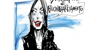 Copertina di La vignetta di Beppe Mora