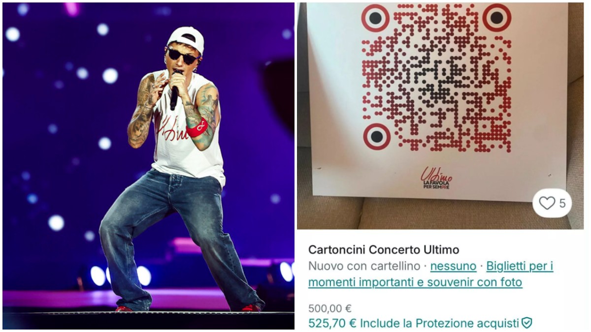 Cartelli stradali a 500 euro a fascette e braccialetti usati per 100 euro: su Vinted si vendono i “cimeli” del concerto-record di Ultimo, ma indaga la Procura