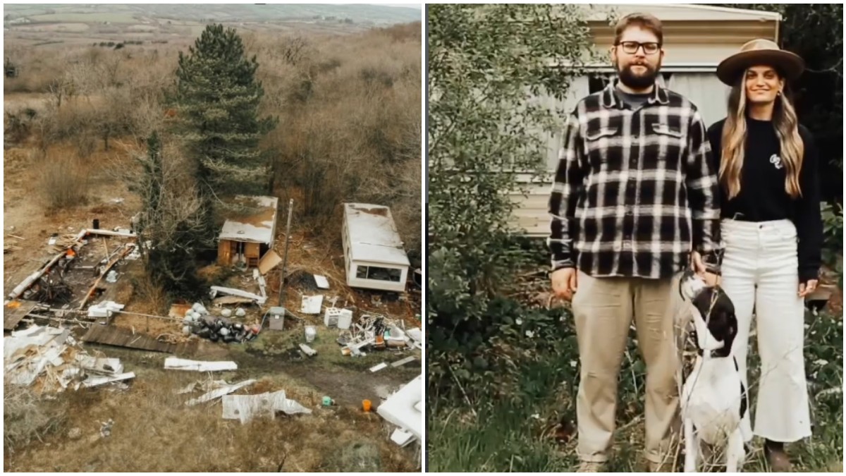 “Abbiamo venduto tutto per comprare un camper vecchio di 25 anni pieno di muffa, con una sola doccia esterna che congelava ogni inverno e un bagno da svuotare a mano”: la storia di Jon e Emilie James