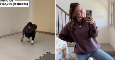 Copertina di “Ho trasformato il seminterrato di casa in una pista da hockey per i miei figli. Ho fatto tutto da sola, ‘improvvisando’ passo dopo passo. Ho speso 15 mila euro”: la storia di Amanda Vernaci