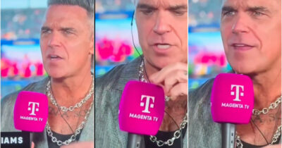 Copertina di “La gente è preoccupata per me, ma va tutto bene, non è cocaina”: il “caso” della caramella di Robbie Williams alla finale dei Mondiali