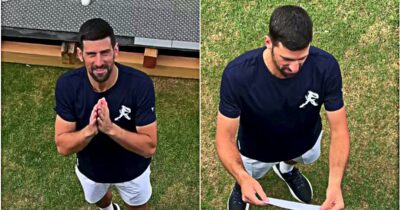 Copertina di “È una bambina”: il video di Djokovic che partecipa a un gender reveal a Wimbledon. Poi sorprende i futuri genitori con un regalo