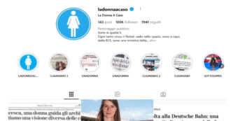Copertina di Addio a Valentina Falco, fondatrice del progetto “La donna a caso”. Sulla sua pagina smontava gli stereotipi sessisti nel linguaggio dei media
