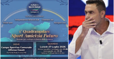 Copertina di Ecco il quadrangolare di Vannacci: torneo di calcio futurista per i nuovi Balilla, poi le salamelle identitarie. E c’è anche un ex arbitro di Serie A