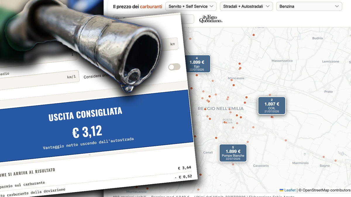 Caro carburanti, ecco dove fare il pieno prima di partire per le vacanze – La mappa interattiva e il calcolatore di quanto conviene uscire dall’autostrada