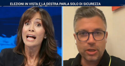 Copertina di Lite Carfagna-Feltri a La7 su sicurezza e tasse. “Fate politica sugli aneddoti come ‘mio cugino scippato’? Dite castronerie, anche sulla riduzione fiscale”