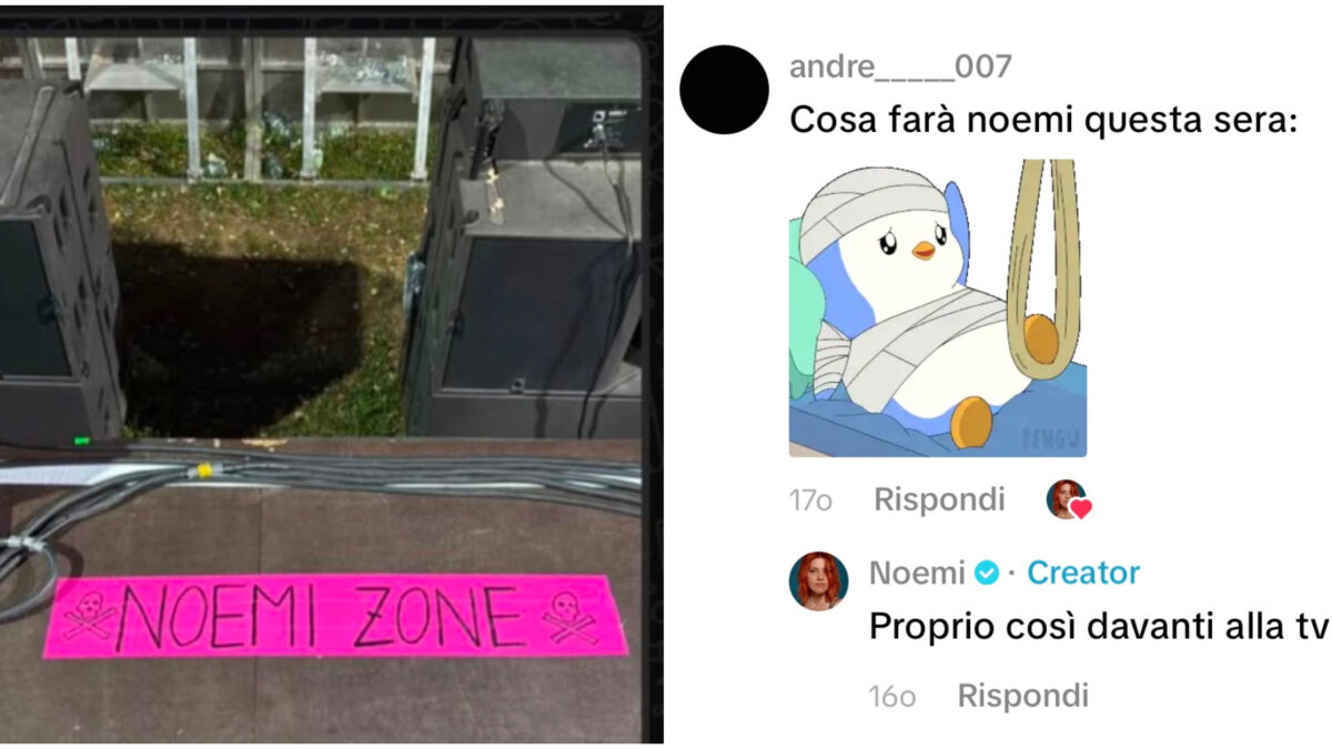Noemi cade dal palco e diventa meme: quando l’incidente diventa virale con l’artista che risponde con ironia – LE FOTO