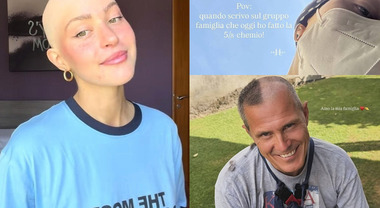 Natalia Paragoni alla quinta seduta di chemio: “Ce la farò per le mie bimbe”. E suo padre si rasa a metà per solidarietà