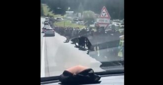 Copertina di “Non si può vivere di sassi”: le immagini impressionanti delle file chilometriche di turisti in coda per le Tre Cime di Lavaredo sono virali, lo sfogo dell’assessore