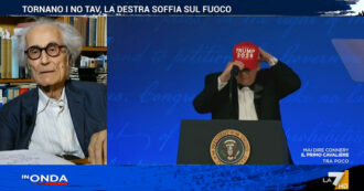 Copertina di Canfora a La7: “Gli Usa sono un’ex democrazia, Trump non disdegna il colpo di Stato. Aspettiamoci di tutto”
