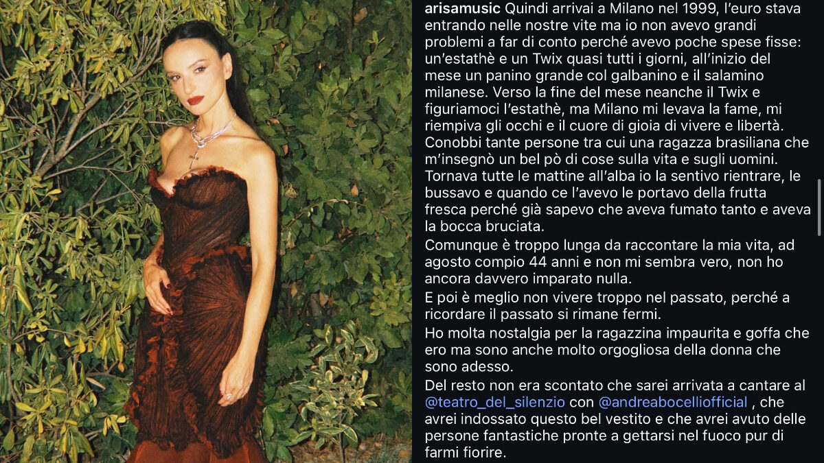“Una ragazza brasiliana m’insegnò un bel po’ di cose sulla vita e sugli uomini, tornava a casa all’alba che aveva fumato tanto e aveva la bocca bruciata”: la confessione di Arisa