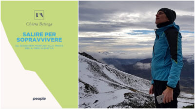 Copertina di “Salire per sopravvivere”, dagli uccelli agli stambecchi fino alle pulci dei ghiacciai: a soffrire (e morire) per la crisi climatica sono anche gli animali