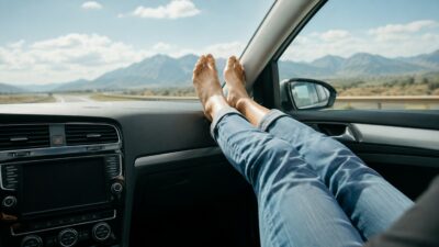 Copertina di Piedi sul cruscotto in auto? Il gesto che può trasformare un incidente in tragedia