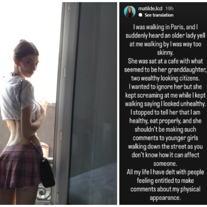 “Una signora in strada ha iniziato ad urlarmi che ero troppo magra e sembravo malata. Non si può sapere che effetto hanno certe parole su una persona”: la rabbia di Matilde Lucidi, figlia di Bianca Balti