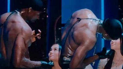 Copertina di “Non credo voglia stare sul palco”: Usher interrompe il “siparietto” con una fan dopo il rifiuto del bacio. Il video diventa virale e scatena la polemica