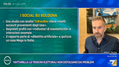 Copertina di Lepore a La7: “Migliaia di profili fake dagli Usa contro di me dopo la manifestazione per Fakir. Farò denuncia alla Polizia Postale”