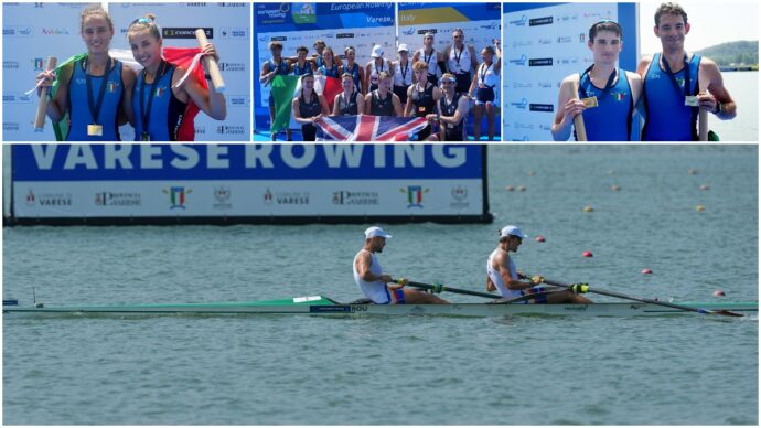 Canottaggio, agli Europei shock per l’Italia: 4 di coppia fuori dalla finale. Cinque medaglie per gli azzurri, tre in specialità olimpiche