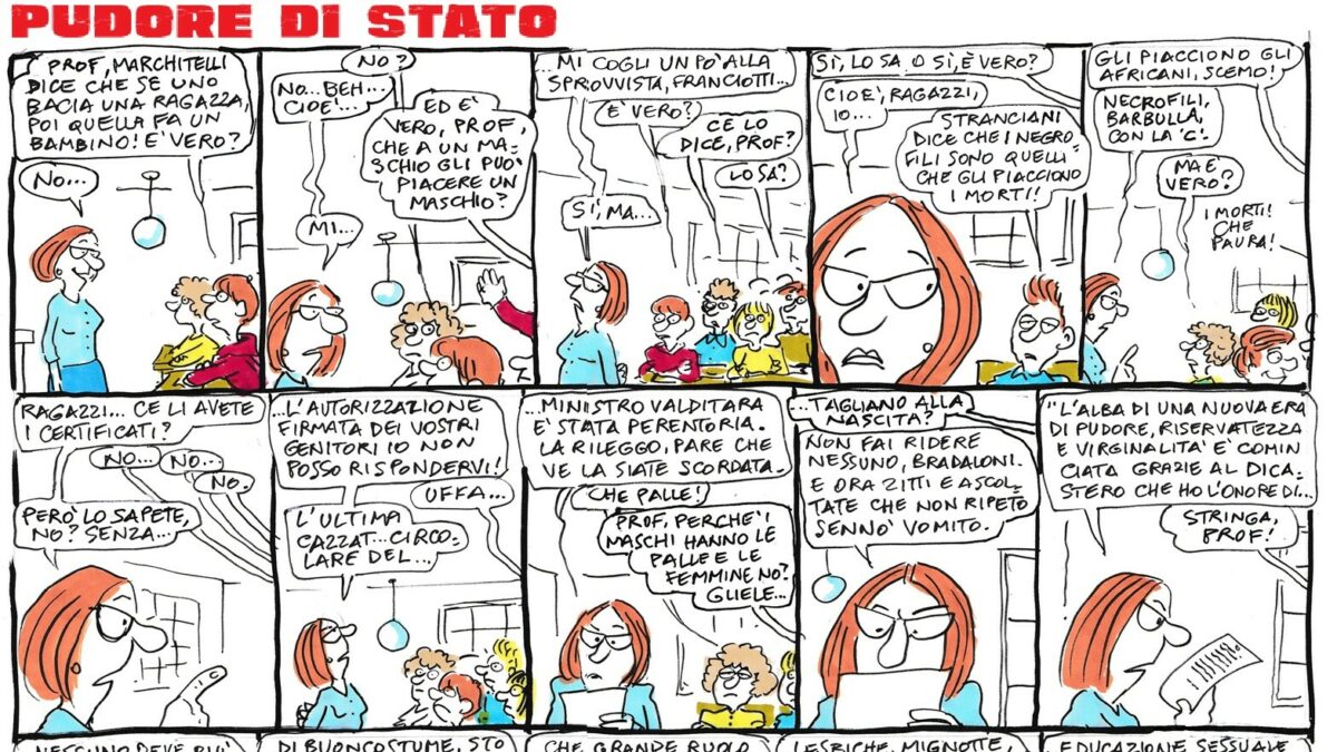 Pudore di Stato – la strip di Stefano Disegni
