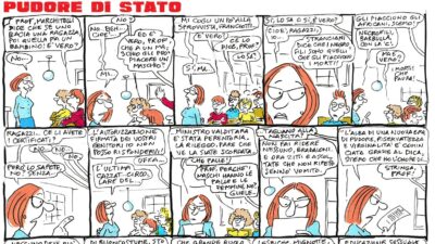 Copertina di Pudore di Stato – la strip di Stefano Disegni